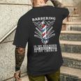 Barber ヘアドレッサー ヘアスタイリスト バーバーショップ バーバー メンズTシャツ バックプリント 彼への贈り物