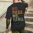 Bassist 楽器 エレキベース バンドなし メンズTシャツ バックプリント 彼への贈り物