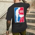 Bbq League グリルミートパロディ バーベキュー メンズTシャツ バックプリント 彼への贈り物