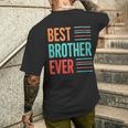 Best Brother Ever 引用デザイン。 メンズTシャツ バックプリント 彼への贈り物