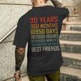 Best Friends ヴィンテージ 30年 友情記念日 メンズTシャツ バックプリント 彼への贈り物