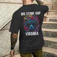 Bigtone Gap バージニア Usa クマと花のデザイン メンズTシャツ バックプリント 彼への贈り物
