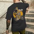 Bmx ライダーバイク 自転車 レーシング キッズ 男の子 メンズTシャツ バックプリント 彼への贈り物