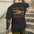 Bombardiro Crocodilo イタリアンブレインロットミーム メンズTシャツ バックプリント 彼への贈り物