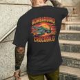 Bombardiro Crocodilo 面白い イタリアン ブレイン ミーム トレンド メンズTシャツ バックプリント 彼への贈り物