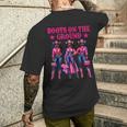 Boots On The Ground Fashion Western Melanin Black Cowgirl Men's T-shirt Back Print Funny Gifts