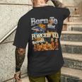Born To Rot 強制スクロールされた面白いイタリアンブレインロットミーム メンズTシャツ バックプリント 彼への贈り物