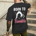 Born To Tumble おもしろアクロバット 体操 体操 メンズTシャツ バックプリント 彼への贈り物