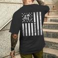 Boxerintage Boxing American Flag Boxing Distressed メンズTシャツ バックプリント 彼への贈り物