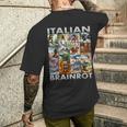 Brainrot Meme イタリアンブレイン 腐敗 イタリアンブレイン メンズTシャツ バックプリント 彼への贈り物