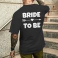 Bride To Be ブライダルシャワーギフトアイデア 花嫁シャツ メンズTシャツ バックプリント 彼への贈り物