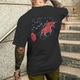 Bullishtock Market シャツ A Bull Pull A Bitcoin Up メンズTシャツ バックプリント 彼への贈り物