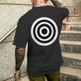 Bullseye ファニーブリティッシュラウンドダーツボード ブルズアイ メンズTシャツ バックプリント 彼への贈り物