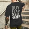 Buy Fearell Greed メンズTシャツ バックプリント 彼への贈り物