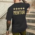 Cadeau Amusant De Mentor Best Fivetar Best Mentor Reconnaissance T-shirt imprimé au dos Cadeaux pour lui
