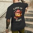 Cake It Easy Take It Easy Fruit メンズTシャツ バックプリント 彼への贈り物