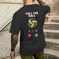 Call The Ball おもしろバレーボール メンズTシャツ バックプリント 彼への贈り物