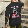 Calle Me Never アンチバレンタインデー メンズTシャツ バックプリント 彼への贈り物
