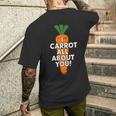 I Carrot All About You 面白い 野菜しゃれ 野菜愛好家 メンズTシャツ バックプリント 彼への贈り物