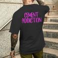 Cement Addiction メンズTシャツ バックプリント 彼への贈り物
