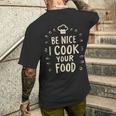 I Cook Your Food 料理 面白い クック シェフ 料理 メンズTシャツ バックプリント 彼への贈り物