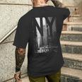 Cool New York City Abstractkyline & New York メンズTシャツ バックプリント 彼への贈り物
