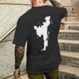 Cool Taekwondo Man Fighting Graphic & Cool s メンズTシャツ バックプリント 彼への贈り物