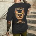 Coolest Dog Dad I Yorkshire Terrier パパ I ヨークシャー・テリア メンズTシャツ バックプリント 彼への贈り物