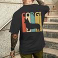 Corgi ウェルシュ・コーギー メンズTシャツ バックプリント 彼への贈り物