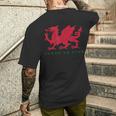 Cymru Am Byth ウェールズ ラグビー ドラゴンウェールズ プレイヤープライドギフト メンズTシャツ バックプリント 彼への贈り物