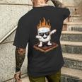 Dabbing Marshmallow Camping Smores Kawaii S'mores Men's T-shirt Back Print Funny Gifts