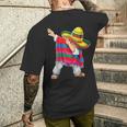 Dabbing メキシカン ポンチョ シンコ・デ・マヨ ボーイズ メンズ ソンブレロ ダブ メンズTシャツ バックプリント 彼への贈り物