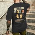Dad 2026 Loading Annuncio Di Un Bebè Papà In Attesa T-shirt da uomo con stampa posteriore Regalos para él