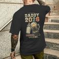 Daddy 2026 Loading Paternità Papà In Attesa T-shirt da uomo con stampa posteriore Regalos para él