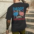 Daddy Of The Little Firecracker 4Th Of July Dad Daddy Men's T-shirt Back Print Funny Gifts