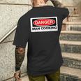 Danger Man Cooking Bbqign メンズTシャツ バックプリント 彼への贈り物