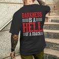 Darkness Is A Hell Of A Coach やる気を引き出す考え方 メンズTシャツ バックプリント 彼への贈り物