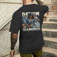Denim And Diamonds African Melanin Swag Cowgirls Western Men's T-shirt Back Print Funny Gifts
