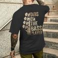 Dibs On The Bass Player ギターミュージシャン メンズTシャツ バックプリント 彼への贈り物