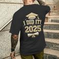 I Did It Graduate 2025 2025年卒業クラス メンズTシャツ バックプリント 彼への贈り物