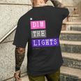 Dim The Lights 007 メンズ ロック ライブ フェス バンド ゲーム 音楽 おしゃれ 男女兼用 キッズ メンズTシャツ バックプリント 彼への贈り物