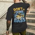 Don’T Be A Dumb Bass Fishing Lover メンズTシャツ バックプリント 彼への贈り物