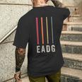 Eadg 4弦ベースギター レトロヴィンテージベースプレーヤー メンズTシャツ バックプリント 彼への贈り物
