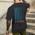 Eadgbe 6弦ギタープレーヤー&ギタリスト クール メンズTシャツ バックプリント 彼への贈り物