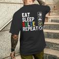 Eatleepolve Repeat キューブゲーム ルービックtシャツ メンズTシャツ バックプリント 彼への贈り物