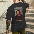 Ecce Homo Cecilia ユーモア クール アンダージャケット グラフィック Jesus メンズTシャツ バックプリント 彼への贈り物