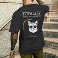 Eclipse Glasses 2024 猫 エクリプス サングラス メンズTシャツ バックプリント 彼への贈り物