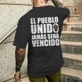 El Pueblo Unido Jamaseraencido Protestlogan メンズTシャツ バックプリント 彼への贈り物