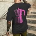 Essenza Italiana Moka コーヒーメーカー メンズTシャツ バックプリント 彼への贈り物