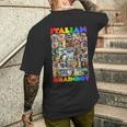 Every Italian Brainrot Meme Italian Brainrotコレクション メンズTシャツ バックプリント 彼への贈り物